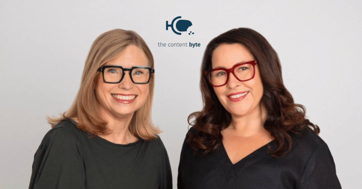 Lynne Testoni and Rachel Smith, hosts of the The Content Byte Podcast