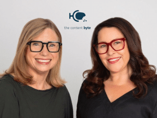 Lynne Testoni and Rachel Smith, hosts of the The Content Byte Podcast