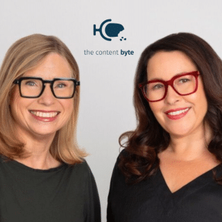 Lynne Testoni and Rachel Smith, hosts of the The Content Byte Podcast