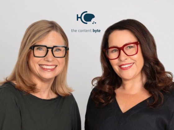 Lynne Testoni and Rachel Smith, hosts of the The Content Byte Podcast