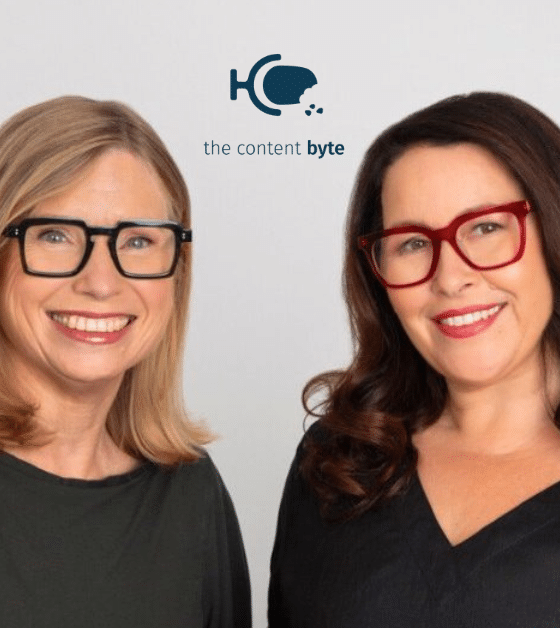 Lynne Testoni and Rachel Smith, hosts of the The Content Byte Podcast